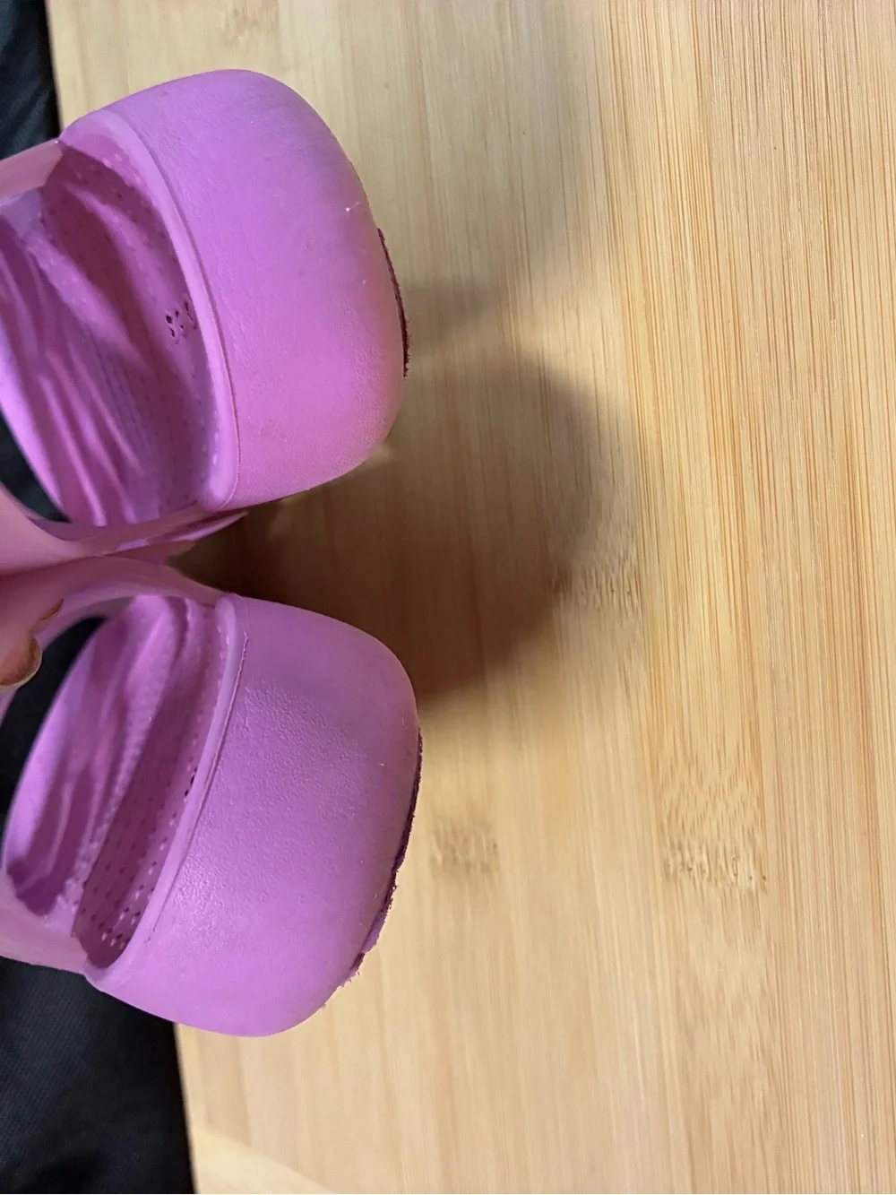 CROCS lavender Jelly Fisherman Sandals - Size 1